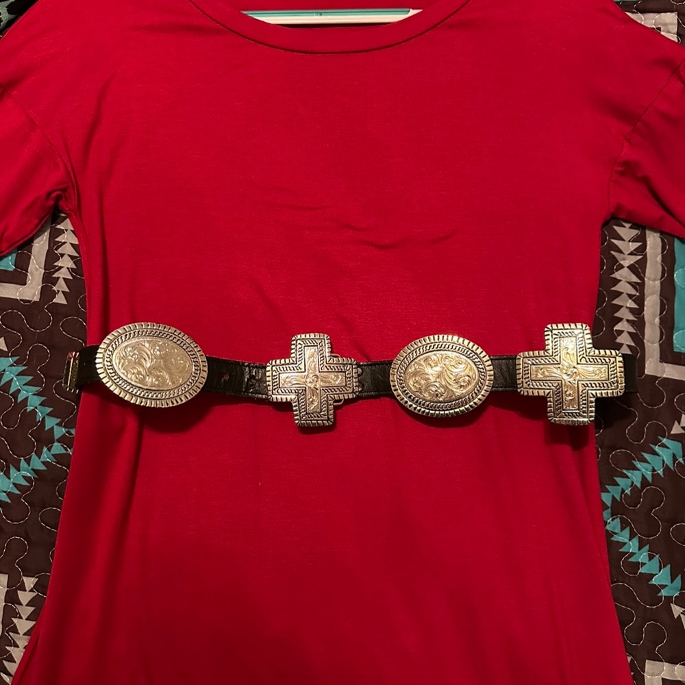 Red dress or tunic or dress;size medium; beautiful red lace at the bottom
